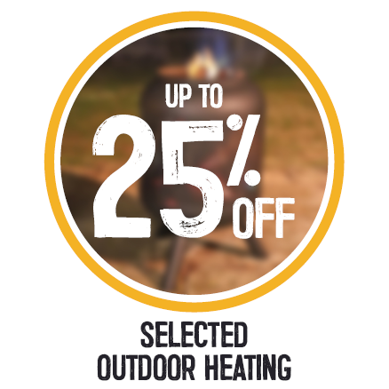 Up To 25% Off Selected Outdoor Heating | Shop Now